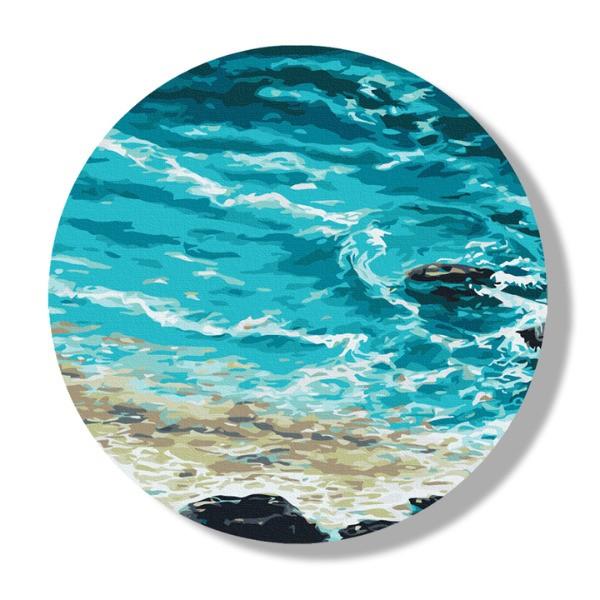 Tablou pe numere BrushMe Ocean D 30 сm (fără cutie) RC00052FC
