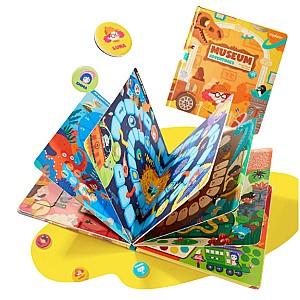 Joc de masa Mideer Carte portabilă cu jocuri de societate „Aventuri la muzeu”, 6 în 1 (MD3360)