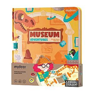 Joc de masa Mideer Carte portabilă cu jocuri de societate „Aventuri la muzeu”, 6 în 1 (MD3360)