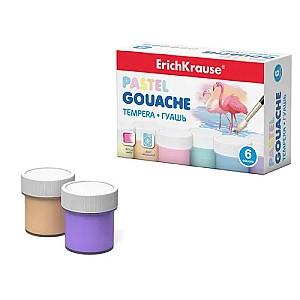 Guas Erich Krause Pastel 6culori 20ml