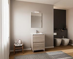 Set de mobila de baie Savini Due Lisbona 60/RB+oglinda