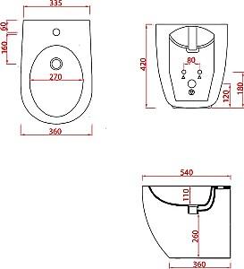 Bideu Bien Banyo Capri Cool White