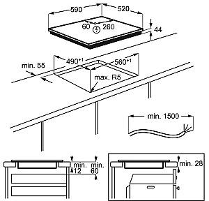 Plita incorporabila electrica AEG IKE64471FB