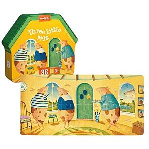 Puzzle Mideer „Trei purceluși”, 36 elem. MD3206