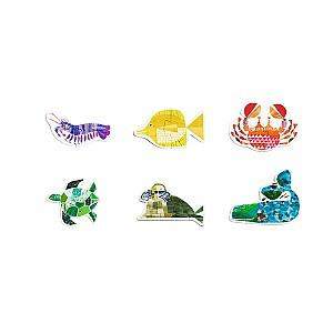 Puzzle Mideer „Animale marine”, 6 în 1 MD1463