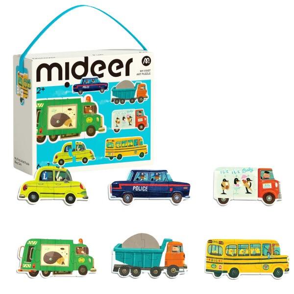 Puzzle Mideer „Autoturisme în oraș”, 6 în 1