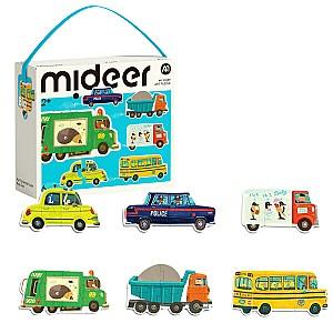 Puzzle Mideer „Autoturisme în oraș”, 6 în 1