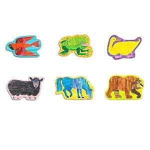 Puzzle Mideer „Animale din pădure”, 6 în 1 MD1461