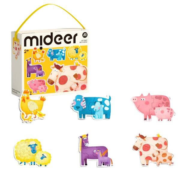 Puzzle Mideer „Animăluțe”, 6 în 1 MD1462