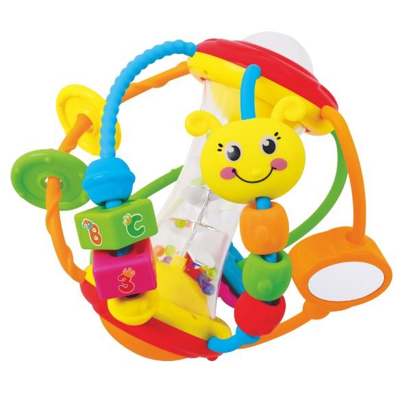 Jucarie bebelus Hola Toys Zornaitoare de dezvoltare „Bila vesela”