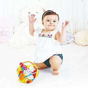 Jucarie bebelus Hola Toys Zornaitoare de dezvoltare „Bila vesela”