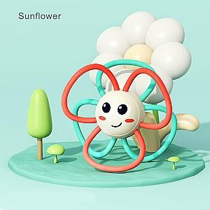 Jucarie bebelus Hola Toys Set de zornăitoare „Orchestra de animale”, 5 modele E318B