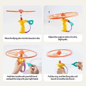 Jucarie bebelus Mideer Elice de zbor cu șnur de tracțiune MD1536