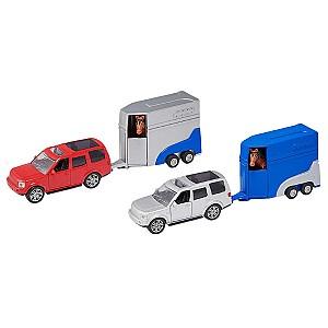 Set de jucarii HTI „Teamsterz Mașină 4×4 și remorcă pentru cai” 1373275
