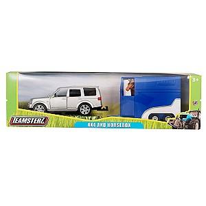 Set de jucarii HTI „Teamsterz Mașină 4×4 și remorcă pentru cai” 1373275