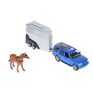 Set de jucarii HTI „Teamsterz Mașină 4×4 și remorcă pentru cai” 1373275