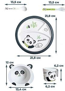 Set de vesela 4Play Panda 5pcs