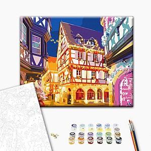 Tablou pe numere BrushMe Lumini de Crăciun 40х50 cm (fără cutie) BS52772FC