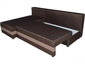 Canapea coltar Space Meble Hewlet Sawana 16/Sawana 22 Brown Dark/Brown Light