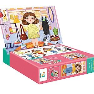 Puzzle Dodo „Fetița stilată”, 1 tablă magnetică, 32 elem. 200243