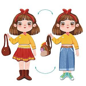 Puzzle Dodo „Fetița stilată”, 1 tablă magnetică, 32 elem. 200243