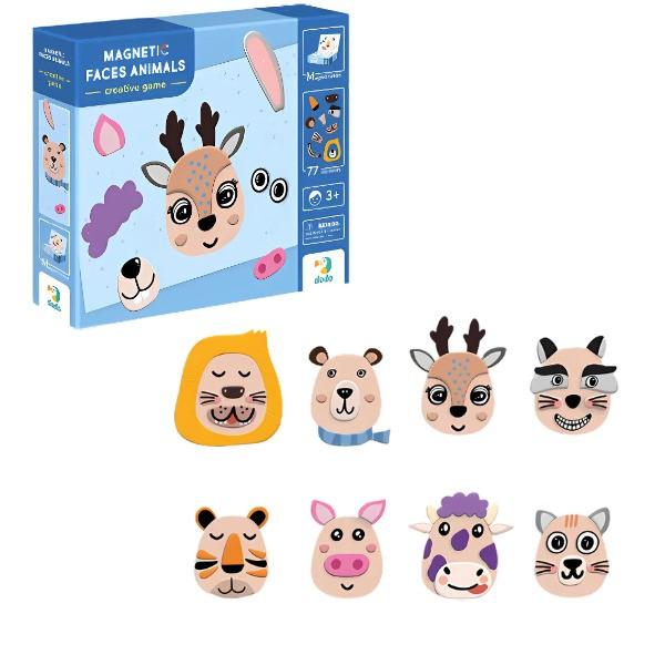 Puzzle Dodo „Fețișoare”, 1 tablă magnetică, 77 elem.