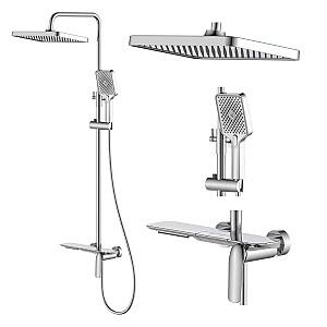 Set de duș Flow 8389 Chrome