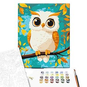 Tablou pe numere BrushMe Bufniță 30*40 сm (fără cutie) KBS0164FC