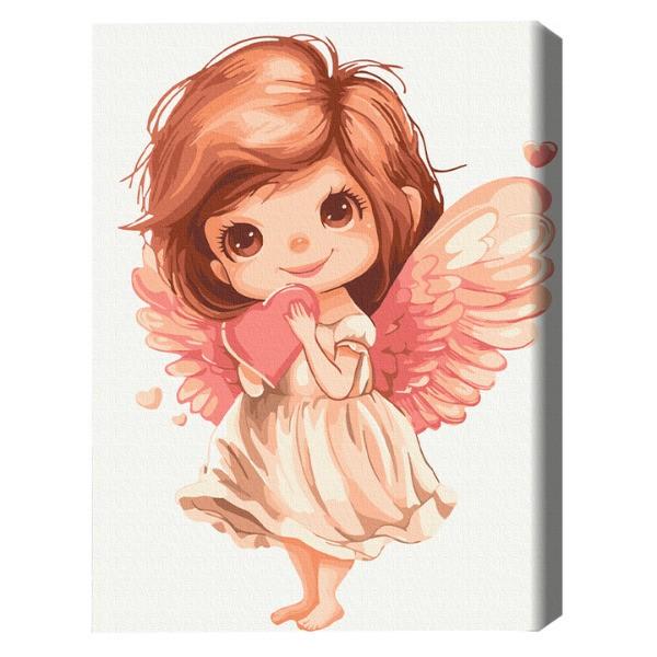 Tablou pe numere BrushMe Îngerul finuț 30*40 сm (fără cutie) KBS0160FC