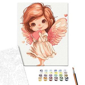 Tablou pe numere BrushMe Îngerul finuț 30*40 сm (fără cutie) KBS0160FC