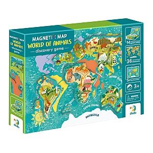 Puzzle Dodo „Harta lumii: Animale” 200267