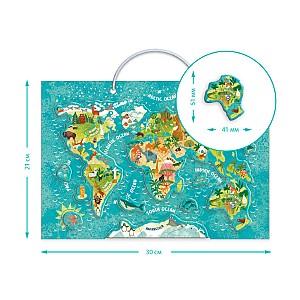 Puzzle Dodo „Harta lumii: Animale” 200267