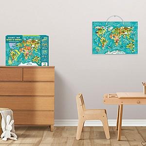 Puzzle Dodo „Harta lumii: Animale” 200267