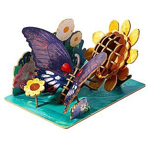 3D Puzzle Mideer „Fluture”, 63 elem. (MD1347)