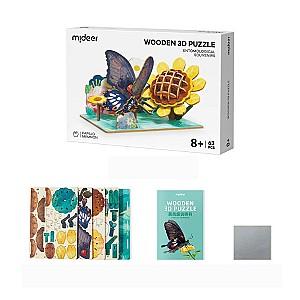 3D Puzzle Mideer „Fluture”, 63 elem. (MD1347)