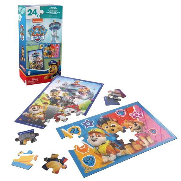 Puzzle Spin Master „Patrula cățelușilor”, 2 în 1, 24 elem. (6066801)