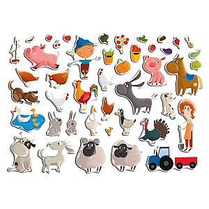 Puzzle Dodo „Ferma”, 1 tablă magnetică, 44 elem. (200206)