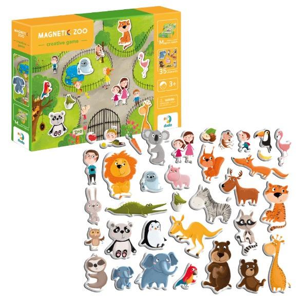 Puzzle Dodo „Zoo”, 1 tablă magnetică, 35 elem. (200207)