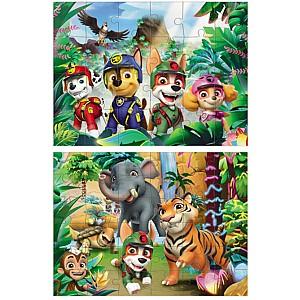 Puzzle Dodo „Aventuri în Junglă, 2 în 1”, seria Patrula cățelușilor, 60 elem. (200572)