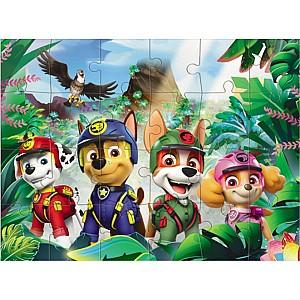 Puzzle Dodo „Aventuri în Junglă, 2 în 1”, seria Patrula cățelușilor, 60 elem. (200572)