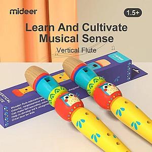 Jucarie muzicala Mideer Fluier din lemn natural (MD1083)