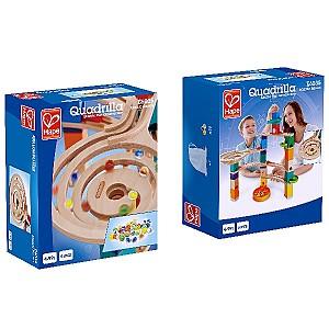 Set de jucarii Hape Set de bile pentru jocul Quadrilla (51 piese)