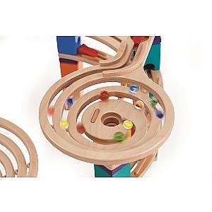 Set de jucarii Hape Set de bile pentru jocul Quadrilla (51 piese)