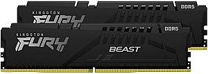Memorie operativa RAM Kingston FURY Beast 64GB DDR5-5200MHz (Kit of 2x32GB) (KF552C40BBK2-64)