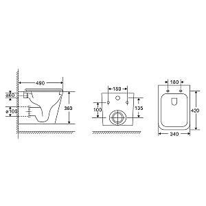 Vas WC NOMI Figura Tornado
