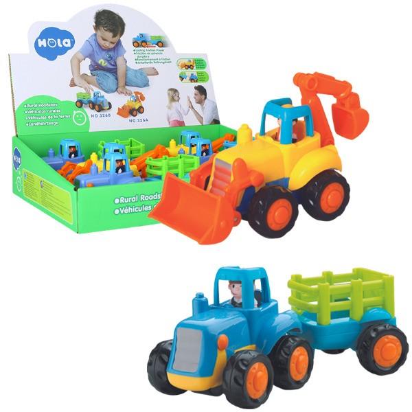 Tehnica speciala Hola Toys „Buldozer si Tractor” 326AB