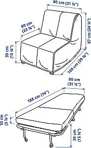 Fotoliu IKEA Lycksele Lovas Knisa Gri