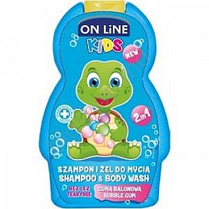 Sampon pentru copii ON LINE top 250ml SAM+G.DUS COPII BUBBLE GUM