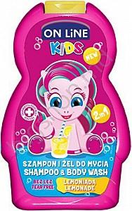 Sampon pentru copii ON LINE top 250ml SAM+G.DUS COPII LEMONADE(roz)