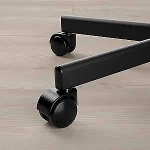 Fotoliu de birou IKEA Loberget/Malskar rotativ Alb/Negru